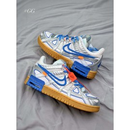 Off White Nike Air Rubber Dunkuniversity Blue2.0 Sportshoes