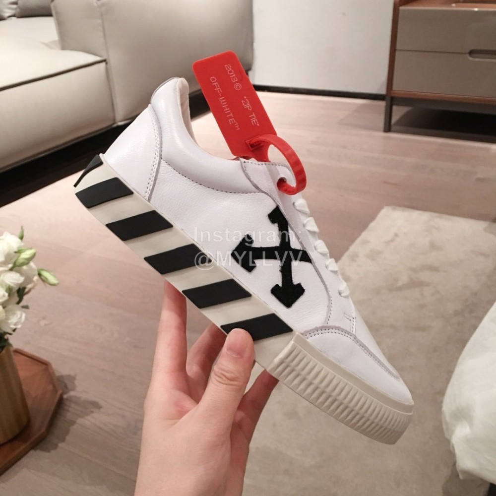 Off White Spring Summer Fashion Leather Casual Shoes For Women White