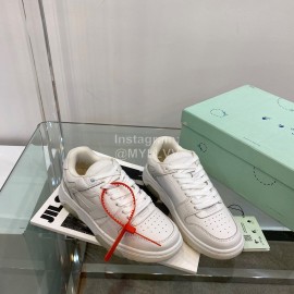 Off White Spring Calf Casual Sneakers For Women White