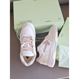 Off White Fashion Casual Sneakers For Men And Women Beige
