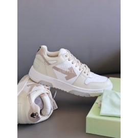 Off White Fashion Casual Sneakers For Men And Women Beige