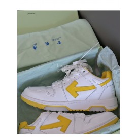 Off White Fashion Casual Sneakers For Men And Women Yellow