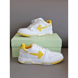Off White Fashion Casual Sneakers For Men And Women Yellow