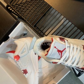 Off White Co Branded Air Jordan Fashion Basketball Sneakers For Men And Women Red 