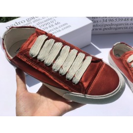 Pedro Garcia Fashion Lace Up Casual Shoes For Women Reddish Brown
