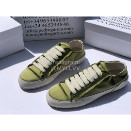 Pedro Garcia Fashion Lace Up Casual Shoes Green For Women 