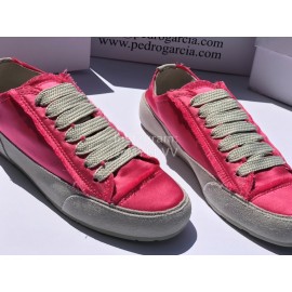 Pedro Garcia Fashion Lace Up Casual Shoes For Women Pink