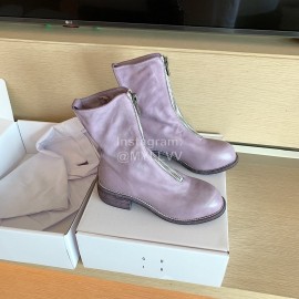 Piero Guidi Fashion Leather High Heel Boots For Women Purple