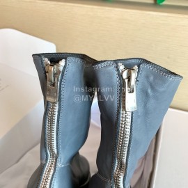 Piero Guidi Fashion Leather High Heel Boots For Women Gray