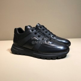 Prada Black Cowhide Sneakers For Men 