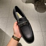 Prada Black Saffiano Leather Casual Business Loafers For Men