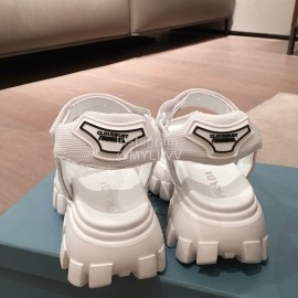 Prada Fashion Thick Soles Sports Sandals For Women White