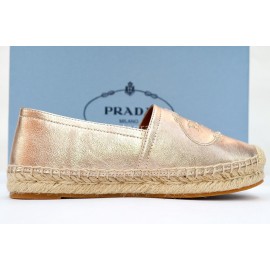 Prada New Embroidered Hemp Rope Woven Casual Shoes For Women 