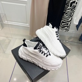 Prada New Thick Bottom Sneakers In Autumn And Winter For Women White