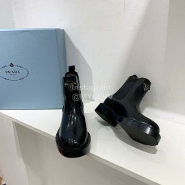 Prada New Winter Chelsea Boots For Women Black