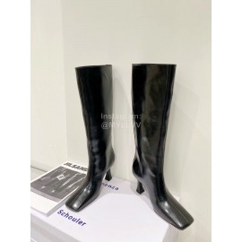 Proenza Schouler New Patent Leather Long Boots For Women Black
