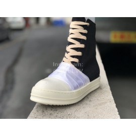 Rick Owens Fashion Canvas High Top Shoes For Men And Women 