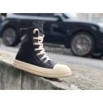 Rick Owens Fashion High Top Leather Shoes For Men And Women 