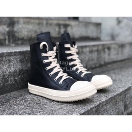 Rick Owens Fashion High Top Leather Shoes For Men And Women 