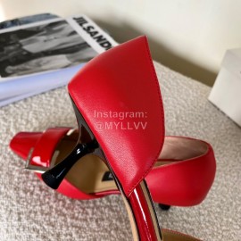 Sergio Rossi Fashion Patent Leather High Heels For Women Red