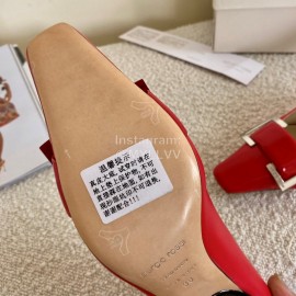 Sergio Rossi Fashion Sheepskin High Heels For Women Red