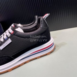 Thom Browne Nylon Mesh Running Shoes For Men Black