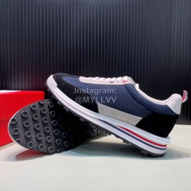 Thom Browne Nylon Mesh Running Shoes For Men Navy