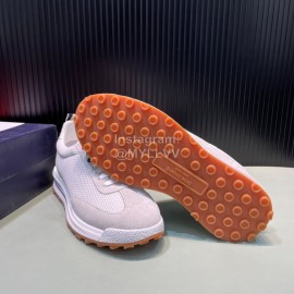 Thom Browne Nylon Mesh Running Shoes For Men White