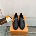 Tods Autumn Winter Black Leather Shoes For Women 