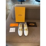 Tods Autumn White Calf Leather Shoes For Women 