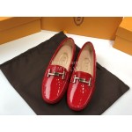 Tods Fashion Patent Leather Shoes For Women Red