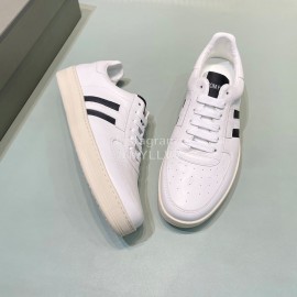 Tom Ford Calf Leather Casual Sneakers For Men White