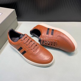 Tom Ford Calf Leather Casual Sneakers For Men Brown