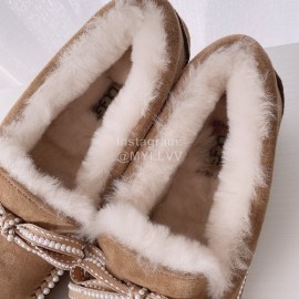 Ugg Winter Soft Wool Casual Shoes For Women Brown