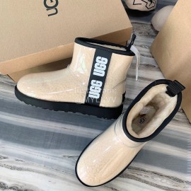 Ugg Winter Fashion Candy Color Waterproof Boots For Women Beige