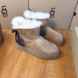 Ugg Winter Warm Wool Boots For Women Brown