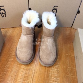Ugg Winter Warm Wool Boots For Women Brown