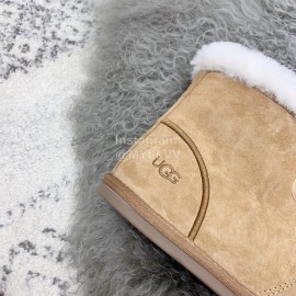 Ugg Winter Pearl Lace Bow Wool Short Boots For Women