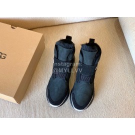 Ugg Winter Nubuck Velcro Thick Soled Boots For Women Black