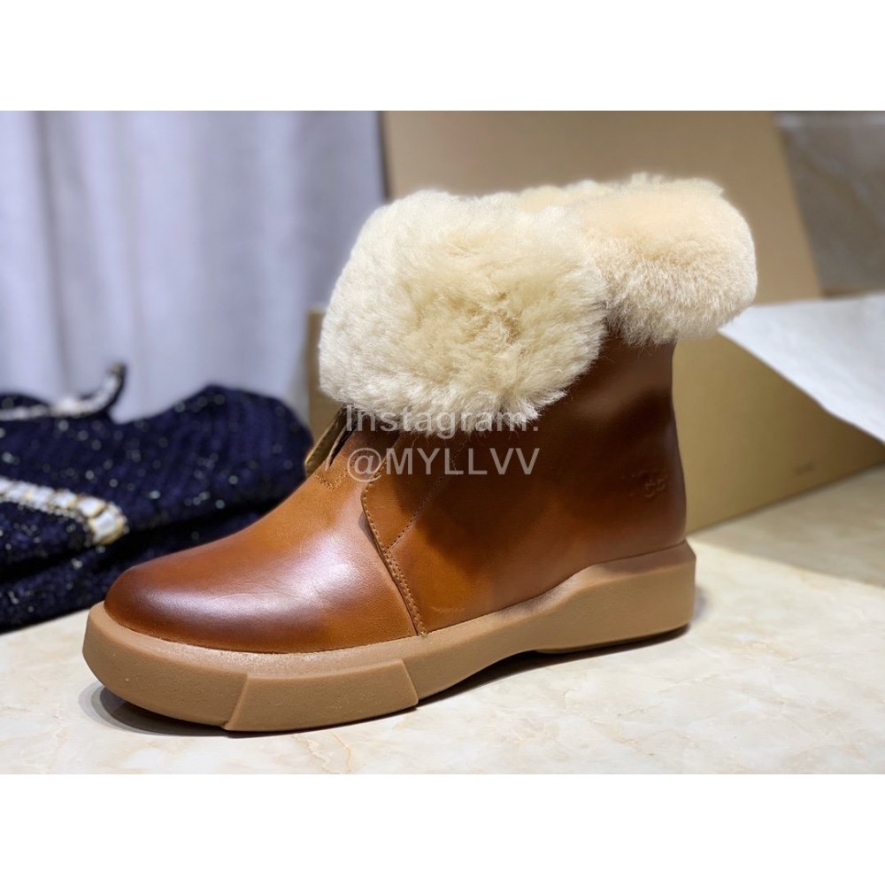 Ugg Winter Fashion Calf Short Boots For Women Brown
