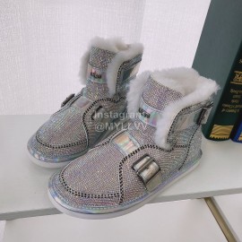 Ugg Winter Warm Wool Diamond Waterproof Boots For Women 