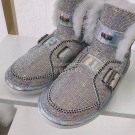 Ugg Winter Warm Wool Diamond Waterproof Boots For Women 