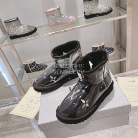 Ugg Co Branded Lv Winter Short Boots For Women Black