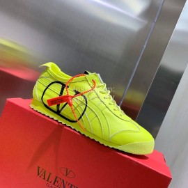 Valentino Joint Name Onitsuka Tiger Casual Leather Shoes Yellow
