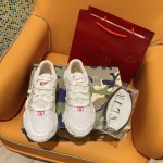 Valentino Couple Leather Sneakers White