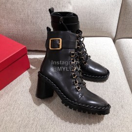 Valentino Autumn Winter Black High Heeled Boots For Women