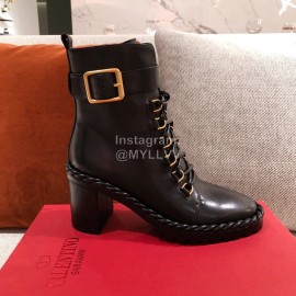 Valentino Autumn Winter Black High Heeled Boots For Women