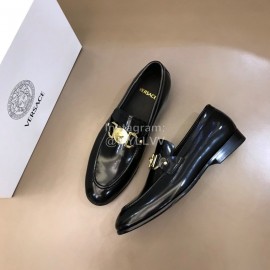 Versace New Patent Calf Leather Business Shoes For Men 