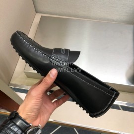 Versace Cowhide Business Shoes For Men Black