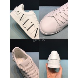 Valentino Leather Casual Sneakers For Men And Women
